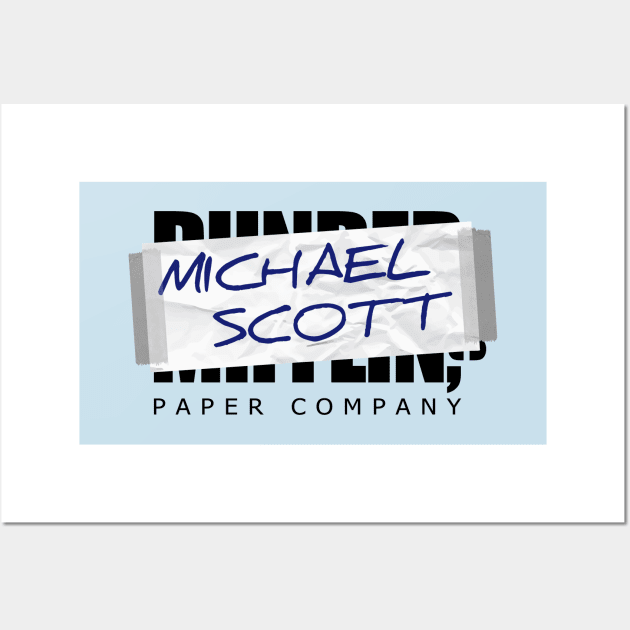 Michael Scott Paper Company Wall Art by Screen Break